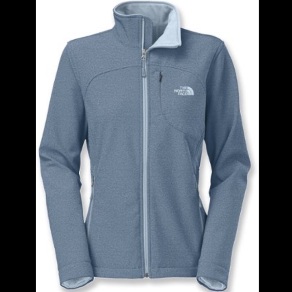 North Face Women’s Apex Bionic Jacket- XS heather blue with light blue fleece
